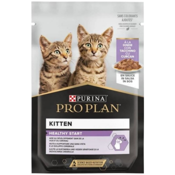 Pro Plan Kitten Sos İçinde Hindi Etli Pouch Yavru Kedi Yaş Maması 85 Gr - 1