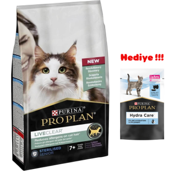 Pro Plan Liveclear Sterilised Senior 7 Yaş Üstü Hindi Etli Kısırlaştırılmış Yaşlı Kedi Maması 1.4 Kg - 1
