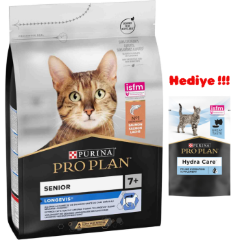 Pro Plan Senior Longevis Somonlu 7 Yaş Üzeri Yetişkin Kedi Maması 3 Kg - 1