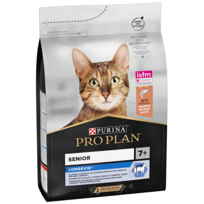 Pro Plan Senior Longevis Somonlu 7 Yaş Üzeri Yetişkin Kedi Maması 3 Kg - 1