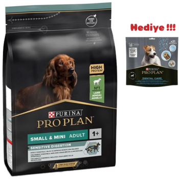 Pro Plan Sensitive Digestion Small Mini Adult Kuzu Etli Küçük Irk Yetişkin Köpek Maması 3 Kg - 1