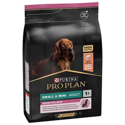 Pro Plan Sensitive Skin Small Mini Adult Somonlu Küçük Irk Yetişkin Köpek Maması 3 Kg - 1