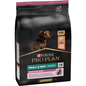 Pro Plan Sensitive Skin Small Mini Puppy Somonlu Küçük Irk Yavru Köpek Maması 3 Kg - 1