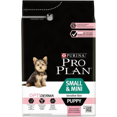 Pro Plan Sensitive Skin Small Mini Puppy Somonlu Küçük Irk Yavru Köpek Maması 3 Kg - 1