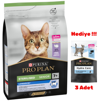 Pro Plan Sterilised Senior 7 Yaş Üzeri Hindi Etli Kısırlaştırılmış Yaşlı Kedi Maması 3 Kg - 1