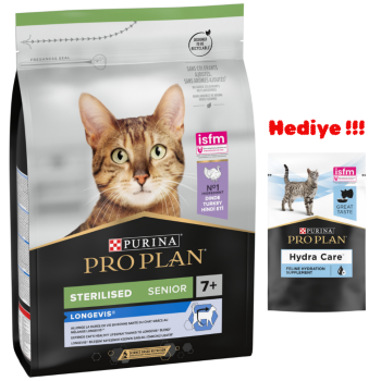 Pro Plan Sterilised Senior 7 Yaş Üzeri Hindi Etli Kısırlaştırılmış Yaşlı Kedi Maması 3 Kg - 1