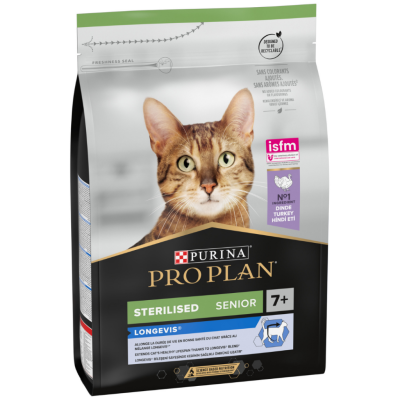 Pro Plan Sterilised Senior 7 Yaş Üzeri Hindi Etli Kısırlaştırılmış Yaşlı Kedi Maması 3 Kg - 1