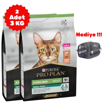 Pro Plan Sterilised Somonlu Kısırlaştırılmış Kedi Maması 3 Kg 2 Adet - 1