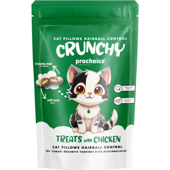 Prochoice Crunchy Hairball Tüy Yumağı Önlemeye Yardımcı Tavuklu Çıtır Atıştırmalık 60 Gr - 1