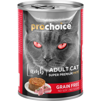 Prochoice Kuzu Etli Tahılsız Kedi Konservesi Pate 400 Gr - 1
