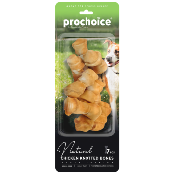Prochoice Natural Chicken Knotted Bones Tavuk Etli Düğümlü Kemik Köpek Ödülü 7 Li - 1