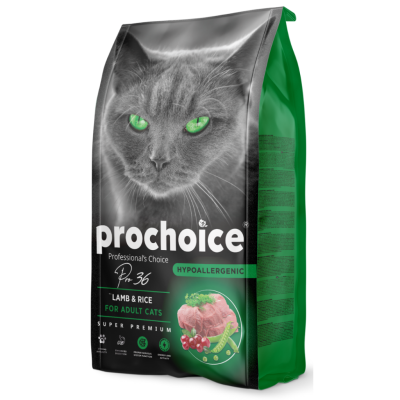 Prochoice Pro 36 Düşük Tahıllı Kuzu Etli Yetişkin Kedi Maması 2 Kg - 1