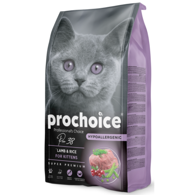 Prochoice Pro 38 Kitten Düşük Tahıllı Kuzu Etli Yavru Kedi Maması 2 Kg - 1