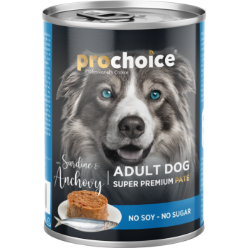 Prochoice Sardunya ve Hamsili Tahılsız Köpek Konservesi Pate 400 Gr - 1
