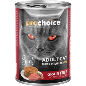 Prochoice Sığır Etli Tahılsız Kedi Konservesi Pate 400 Gr - 1