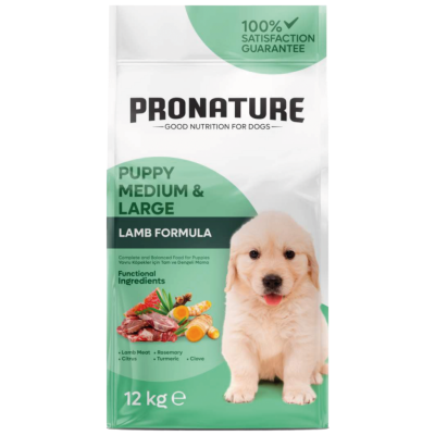 Pronature Puppy Medium Large Kuzu Etli Orta ve Büyük Irk Yavru Köpek Maması 12 Kg - 1