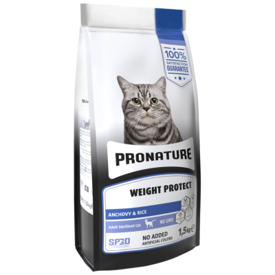 Pronature Weight Protect Anchovy Hamsili ve Pirinçli Kısırlaştırılmış Kedi Maması 1.5 Kg - 1