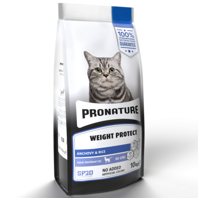 Pronature Weight Protect Anchovy Hamsili ve Pirinçli Kısırlaştırılmış Kedi Maması 10 Kg - 1