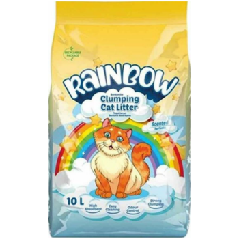 Rainbow Clumping Parfümlü Bentonit Kedi Kumu 10 Litre - 1