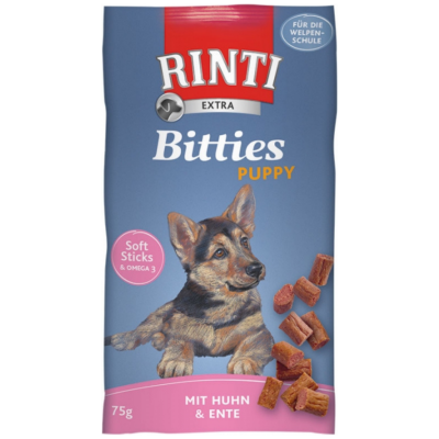 Rinti Extra Bitties Puppy Tavuklu ve Ördek Etli Yavru Köpek Ödülü 75 Gr - 1