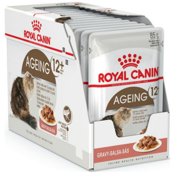 Royal Canin Ageing 12+ Gravy Pouch Yaşlı Kedi Yaş Maması 85 Gr 12 Adet - 1