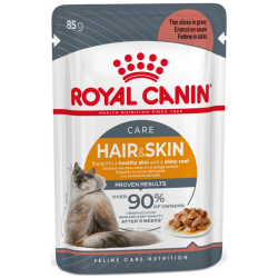 Royal Canin Hair & Skin Care Gravy Pouch Kedi Yaş Maması 85 Gr - 1