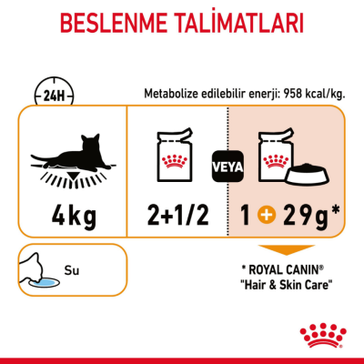 Royal Canin Hair & Skin Care Gravy Pouch Kedi Yaş Maması 85 Gr - 6