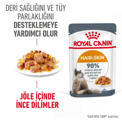 Royal Canin Hair & Skin Care Jelly Pouch Kedi Yaş Maması 85 Gr - 2