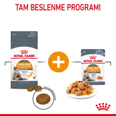 Royal Canin Hair & Skin Care Jelly Pouch Kedi Yaş Maması 85 Gr - 5