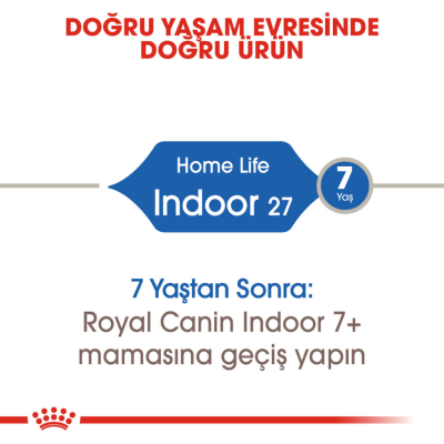 Royal Canin İndoor 27 Yetişkin Kedi Maması 2 Kg - 4