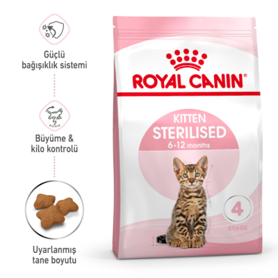 Royal Canin Kitten Sterilised Kısırlaştırılmış Yavru Kedi Maması 2 Kg - 2