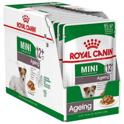 Royal Canin Mini Ageing 12+ Gravy Pouch Yaşlı Köpek Yaş Maması 85 Gr 12 Adet - 1