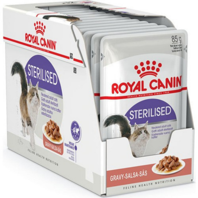 Royal Canin Sterilised Gravy Pouch Kısırlaştırılmış Kedi Yaş Maması 85 Gr 12 Adet - 1