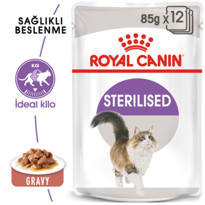 Royal Canin Sterilised Gravy Pouch Kısırlaştırılmış Kedi Yaş Maması 85 Gr - 2