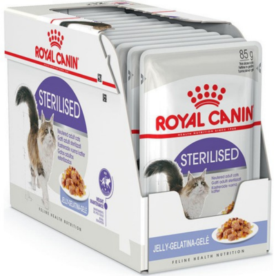 Royal Canin Sterilised Jelly Pouch Kısırlaştırılmış Kedi Yaş Maması 85 Gr 12 Adet - 1