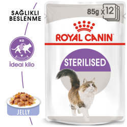 Royal Canin Sterilised Jelly Pouch Kısırlaştırılmış Kedi Yaş Maması 85 Gr - 2