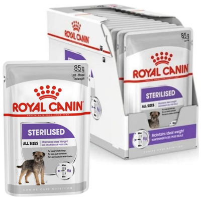 Royal Canin Sterilised Kısırlaştırılmış Köpek Yaş Maması 85 Gr 12 Adet - 1