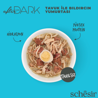 Schesir After Dark Tavuklu ve Bıldırcın Yumurtası Et Suyunda Kedi Konservesi 80 Gr - 2