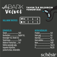 Schesir After Dark Tavuklu ve Bıldırcın Yumurtası Mus Pouch Kedi Yaş Maması 80 Gr - 5