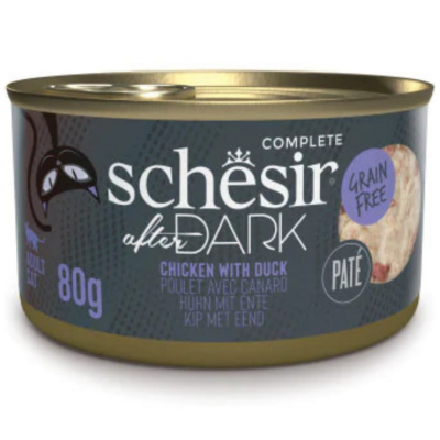 Schesir After Dark Tavuklu ve Ördekli Pate Kedi Konservesi 80 Gr - 1