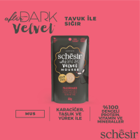 Schesir After Dark Tavuklu ve Sığır Etli Mus Pouch Kedi Yaş Maması 80 Gr - 3