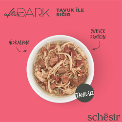 Schesir After Dark Tavuklu ve Sığırlı Et Suyunda Kedi Konservesi 80 Gr - 2