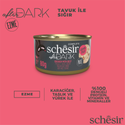 Schesir After Dark Tavuklu ve Sığırlı Pate Kedi Konservesi 80 Gr - 3