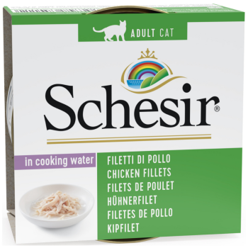 Schesir Cat İn Cooking Water Tavuk Filetolu Kendi Suyunda Doğal Kedi Konservesi 85 Gr - 1