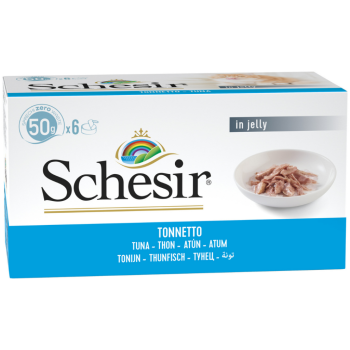 Schesir Cat Jelly Multipack Ton Balıklı Kedi Konservesi 6x50 Gr - 1