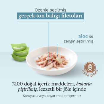 Schesir Cat Jelly Ton Balıklı Ve Aloeveralı Kedi Konservesi 85 Gr - 2