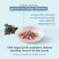 Schesir Cat Jelly Ton Balıklı Ve Deniz Bitkili Kedi Konservesi 85 Gr - 2