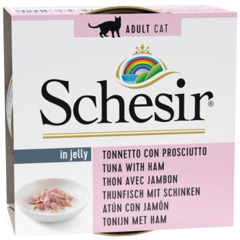 Schesir Cat Jelly Ton Balıklı ve Jambonlu Kedi Konservesi 85 Gr - 1