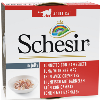 Schesir Cat Jelly Ton Balıklı Ve Karidesli Kedi Konservesi 85 Gr - 1