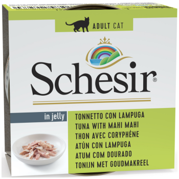 Schesir Cat Jelly Ton Balıklı ve Lambukalı Jöle İçerisinde Kedi Konservesi 85 Gr - 1